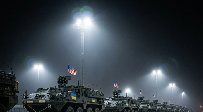 Moscow Panics as 157 U.S. M1126 Stryker Armored Vehicles Arrive at Ukraine Border