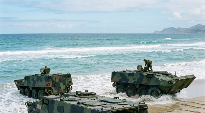 US Marines Face Disaster as New Amphibious Combat Vehicle Disappears in Violent Pacific Waves!