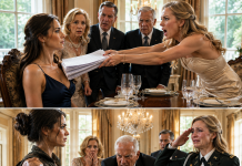 At a family dinner, my sister, an Army Lieutenant smirked. “You’re in the Navy? Must be nice playing sailor on paid cruises.” Then Grandpa set down his fork… “Vanessa… You’d better be very careful what you say next.” She begged for forgiveness in tears.