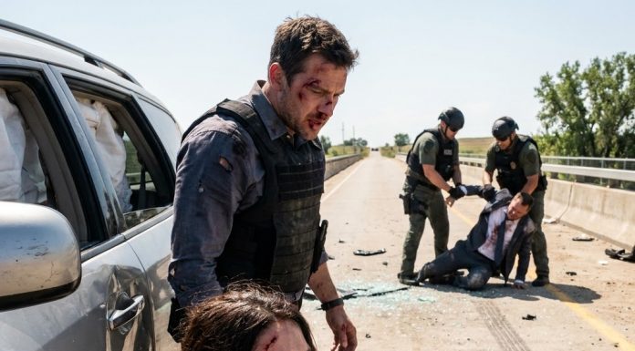 Give me that drive, Claire, or none of you leave this bridge alive!” Marcus snarled through his broken, bloody nose. As police tackled my husband in the background, I gripped my sobbing daughter against our wrecked SUV, praying the secret encrypted files in my pocket would finally destroy their entire syndicate before they silenced us forever.