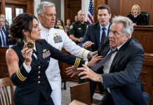 My Stepfather Told the Judge I Was “Just the Woman Who Drives Officers From the Airport”—Then a Four-Star Admiral Walked Into Court, Looked at the Brass Compass Around My Neck, and Asked a Question That Made My Stepfather Stop Smiling for the First Time in Years