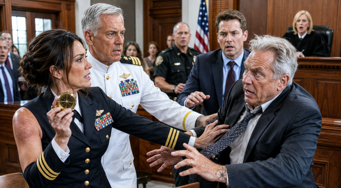 My Stepfather Told the Judge I Was “Just the Woman Who Drives Officers From the Airport”—Then a Four-Star Admiral Walked Into Court, Looked at the Brass Compass Around My Neck, and Asked a Question That Made My Stepfather Stop Smiling for the First Time in Years