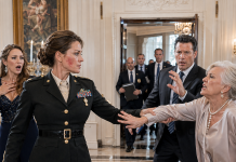 “At Our Gala, My Husband Said, “I Wish She Had Stayed on the Battlefield”—Then His Call to the Police Destroyed Everything He Had Built on My Name”…