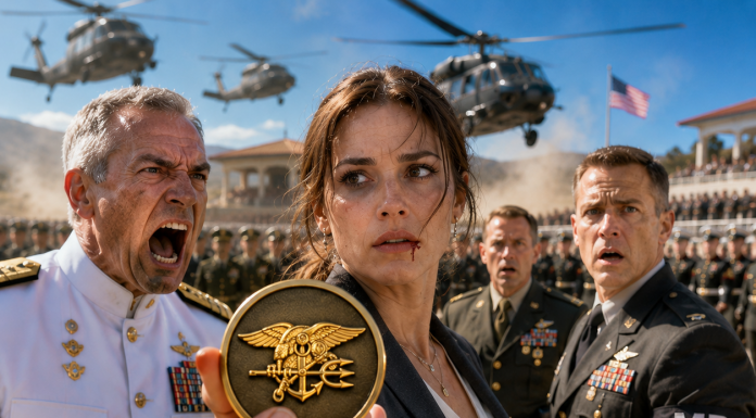 I stood silently as the base commander slapped me during a massive military parade, thinking I was just a helpless civilian secretary. He had no idea my clearance was higher than the Pentagon’s. When I finally pulled out my black challenge coin, his entire career crumbled in seconds.