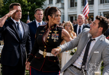 My Brother Told Everyone I Had Failed as a Marine and Now Worked “Security Jobs” for Pocket Money—Then Two Veterans Walked Across My Parents’ Party, Saluted Me in Front of Their Business Partners, and revealed the one thing my family had spent nearly twenty years pretending was never true.