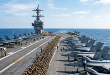 Mass Deployment On USS Nimitz As F-18 Jets Launch In Unprecedented Pacific Standoff