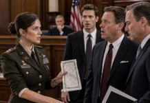 I represented myself in court. My dad laughed. “Can’t your military pay even afford a lawyer?” Everyone agreed. I stood up. Started speaking. “I’m…” The courtroom froze. Dad went pale.