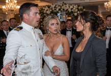 My snobby sister aggressively hid me in the shadows at her lavish country club engagement party, terrified my “boring” life would embarrass her in front of her elite Navy SEAL fiancé. But when he finally saw my face, his reaction completely shattered her perfect world. Here is what happened next…