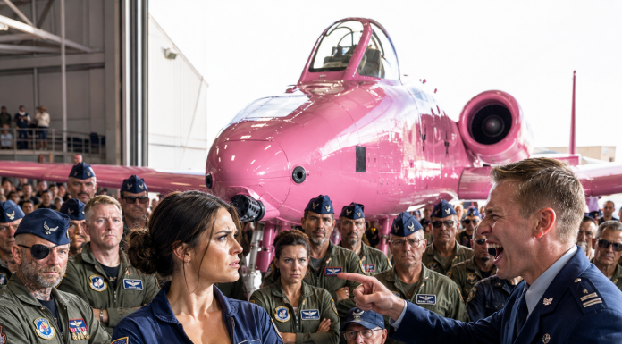 When an arrogant young lieutenant publicly laughed at our base’s bright pink A-10 Warthog, my squad of twenty-three combat veterans immediately blocked his path. He thought the paint job was a pathetic joke, but he was utterly unprepared for the shocking secret hidden beneath its wings.