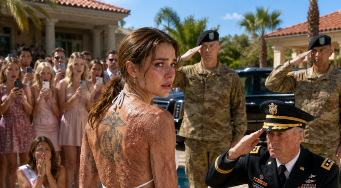 My Twin Sister Tried to Humiliate Me at Her Luxury Pool Party by Pulling Off My Robe in Front of 200 Guests. I Stopped Her, Took It Off Myself, and Let Everyone See the Scars I Had Hidden for Years—Then Three Army SUVs Rolled Through the Gate…