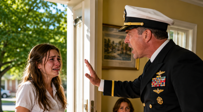 My Father Threw Me Out at Sixteen and Said I Was “Dead to the Family”—Twenty Years Later I Returned to My Mother’s Funeral in a Navy Commander’s Uniform, and one tiny brass key in his hand forced me to question everything I believed about the years she stayed silent