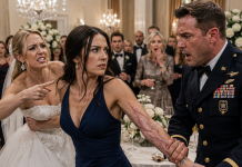 My Sister Told Me to Cover the Scar on My Arm Because It Was “Ruining” Her Wedding Photos—Then Her Navy SEAL Husband Grabbed My Wrist, Saw the Small Insignia Beside It, Dropped His Champagne Glass, and Did Something That Left the Entire Ballroom Completely Silent
