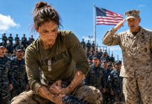 A Navy SEAL Senior Chief Slapped Me in Front of 600 Soldiers Because He Thought I Was Just a Visitor. I Put Him on the Ground in Seconds, but the Real Shock Came When the Base Commander Rushed Over, Stopped in Front of Me, and Saluted…