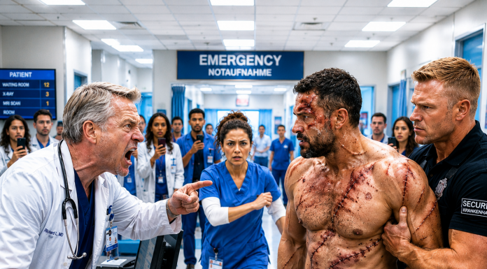 My arrogant boss called me a useless contract nurse and ordered me to run away when a massive former Navy sniper completely lost control in our facility. Security guards were flying across the room, and the veteran was seconds away from a permanent spinal injury. With no other choice, I leaned in and whispered a highly classified military code name into his ear. You won’t believe what he did next…