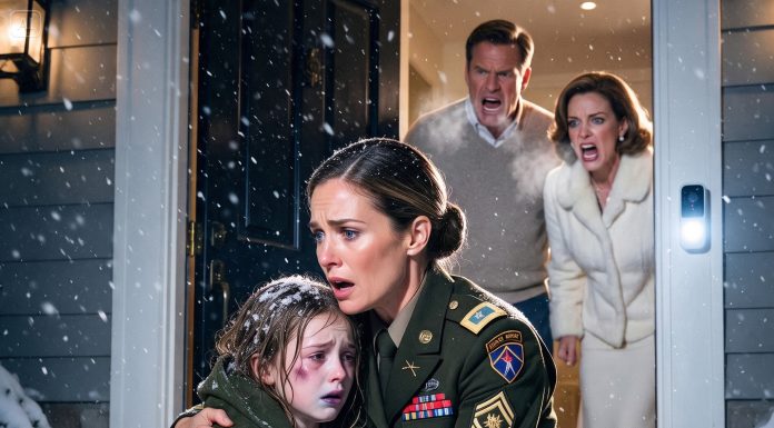 I arrived at my ex-husband’s house to pick up my daughter for Christmas, only to find her locked outside in the freezing snow. When I confronted him about this nightmare, he smiled and said she just needed to learn a lesson. But then the ambulance arrived, and the paramedic whispered a secret that changed everything…