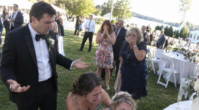 The groom laughed off the emergency call, telling everyone his bride was fine and the ambulance had been summoned for nothing. Then the paramedic uncovered her face, and one terrifying detail changed the wedding instantly.