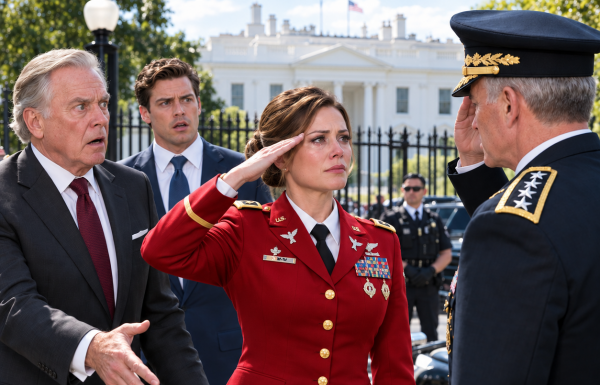 I Ran Into My Millionaire Father While Checking In at the White House—He Told Me Not to Admit We Were Family. I Quietly Handed Over My Invitation, but the Moment the Receptionist Scanned My QR Code, Her Expression Changed and She Reached for Her Radio: “General… She’s Here.”