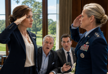 My father introduced me as “just a nurse” at his country club, and my brother laughed along. Then a two-star general approached our table and saluted me as a colonel—but the sealed envelope in her hand was about to reveal something even my brother wasn’t ready to hear.