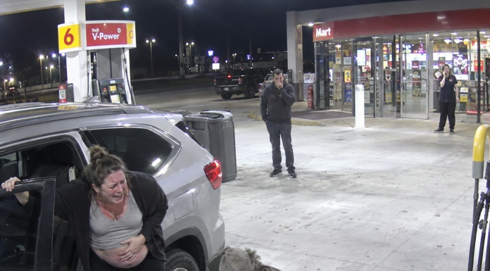 A truck driver became an unexpected hero when a woman went into labor at a gas station. But when he later showed up at her home, one terrifying detail made him realize the story wasn’t over.