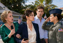 My mother grabbed the microphone at my brother’s party just to call me a “mistake” in front of our entire family. She thought I was just a nobody with a desk job. But her cruel laughter stopped the exact second a massive government convoy crashed through our gates, revealing my true identity…