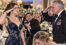 My billionaire ex-husband forced me to attend his dinner party, where his young new wife relentlessly mocked my Navy service. She thought she was humiliating me in front of her decorated Navy Captain father. But when she demanded my call sign, the color drained from his face and everything changed…