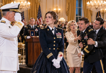 My arrogant husband ordered me to walk a step behind him at a White House gala, mocking my “boring” Pentagon desk job. But when Secret Service surrounded us and a four-star Admiral marched out, my husband’s jaw dropped. He had no idea what my real job was, until this exact moment…