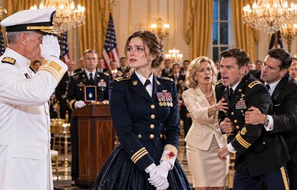 My arrogant husband ordered me to walk a step behind him at a White House gala, mocking my “boring” Pentagon desk job. But when Secret Service surrounded us and a four-star Admiral marched out, my husband’s jaw dropped. He had no idea what my real job was, until this exact moment…