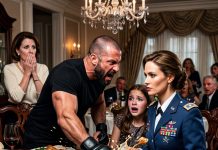 “I’ll break your leg!” my brother-in-law snarled, slamming a pair of mma gloves on the table and threatening me right in front of my trembling daughter. He thought he was picking on a weak, helpless mom. He had no idea the woman he’d just challenged was a decorated special forces officer.