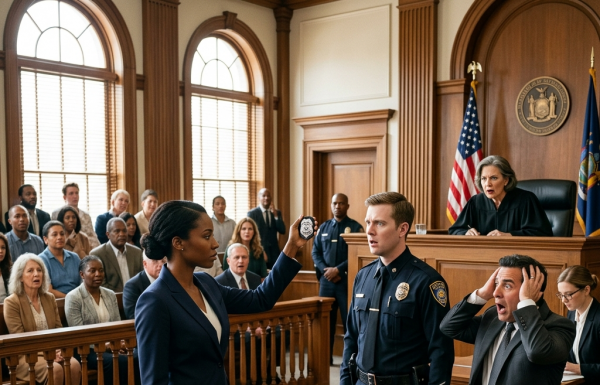 I was handcuffed on a dark road for a crime I didn’t commit, but when I revealed my real identity in front of the judge, the officer’s face completely changed forever.
