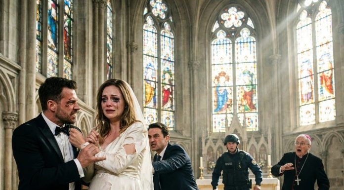 Shut up and sign the paper, or your sister dies right now!” Julian snarled, twisting my bruised wrist at the altar. I cried for our unborn baby as terror choked me, but as his brother lunged and armed feds stormed the cathedral, he didn’t realize the live broadcast was already exposing his confession to millions.