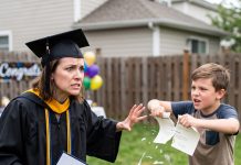 At My Graduation Party, My Sister’s Kid Ripped Up My Diploma and Shouted, Mom Says You’re Not Smart. My Sister High-Fived Him While Laughing. I Just Nodded and Left. That Night, I Called Her Landlord. At 8 AM, the Eviction Notice Appeared. And Then…