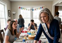 On my 65th birthday, my daughter-in-law mocked me, How does it feel to be a failure after 65 years? I smiled and replied, How does it feel knowing this failure won’t be paying your bills anymore? Her face went pale…