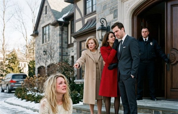 “You’re just a pathetic beggar who doesn’t belong in our world!” My husband sneered as he shoved me into the freezing driveway with torn clothes and bruises, but he had no idea my billionaire father was already arriving to strip away everything he ever owned.