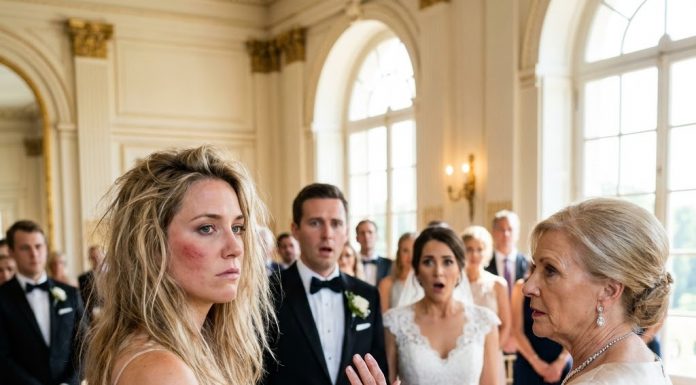 “You’re an ungrateful parasite, Paige—sign those papers before your mother finishes you off!” my father sneered, watching my cheek burn from her vicious blow. They thought forcing me onto the altar would steal my home, but the mahogany doors were about to burst open with the grandmother they tried to erase