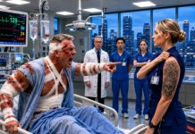 “Get Out! You’re Just a Civilian Nurse!” the Decorated Marine Colonel Roared as He Grabbed My Wrist in Front of the Hospital Staff. I Was the Fifth Nurse Assigned to His Room, but Instead of Calling Security, I Slowly Rolled Up My Sleeve. The Moment He Saw My Tattoo, His Entire Face Changed…
