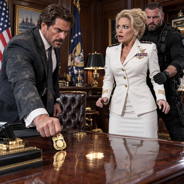 Badge Confrontation in the Command Room