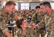 My Army Instructor Grabbed My Chair and Sent Me to the Back Row, Calling Me “Dead Weight” in Front of Thirty Soldiers. I Was Ready to Endure Another Humiliation Until a Master Sergeant Stood Up, Stared at the Scar on My Wrist, and Asked About a Night in Afghanistan.