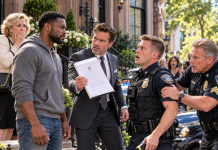 I Was Drinking Coffee on the Steps of My $12 Million Building When a Police Officer Pointed a Taser at My Chest—But When My Lawyer Walked Outside and Revealed Who I Really Was, Everything Changed in Seconds!