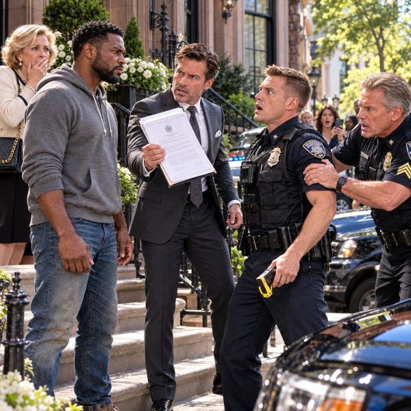 Confrontation on the Brownstone Steps