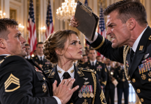 My arrogant new Captain publicly humiliated me, calling me a “little girl” who couldn’t lead his platoon. He laughed, but the 34 combat veterans standing behind me didn’t. When they suddenly snapped to attention in silent rebellion, his face went pale. But he wasn’t ready for the terrifying truth hidden inside…
