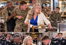 “I command this company, and I say you eat outside!” The captain saw only an older woman in worn shoes, not the Afghanistan veteran standing in front of him. I walked away without protesting. Then he noticed his soldiers leaving the memorial luncheon, carrying their trays toward me one by one…