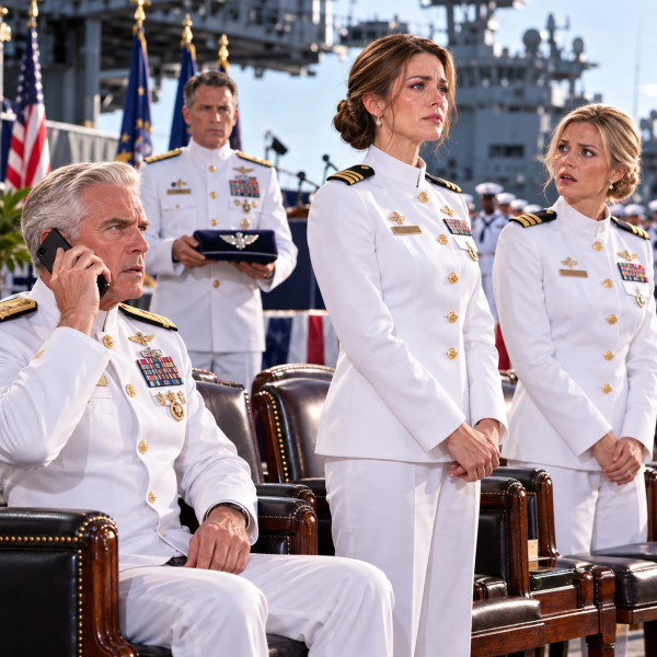 Emotional Naval Ceremony Aboard an Aircraft Carrier