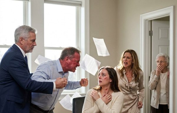 You little parasite, what did you do to him?!” My father lunged across the conference table, leaving my face bruised before the lawyer restrained him, but his blind greed vanished the moment an unsealed letter exposed five years of calculated abandonment and family secrets