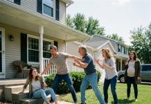 You ungrateful brat, you will repay every cent of your upbringing!” my father roared as he lunged at me on our porch, scattering fifteen pages of weaponized bills across the grass. My husband shielded my bruised body, completely unaware this violent assault would soon expose their hidden six-figure debt and my sister’s calculated pregnancy scheme.