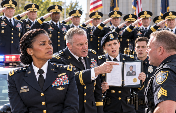 1. They Said My Four-Star Uniform Was Fake and Put Me in Handcuffs—But When Twelve Generals Left the Ceremony and Walked Straight Toward Me, the Officer Who Refused to Verify My Name Suddenly Realized Who I Really Was