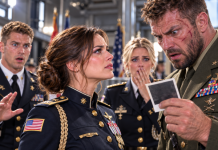 “Contraband,” he announced, peeling my photo off the steel. “She packed a scrapbook.” Twenty-six sergeants laughed. I said nothing. He read the date on the back. Then the name under it. He set it down like it burned. “CLASS, FALL OUT. EVERYONE BUT HER.”