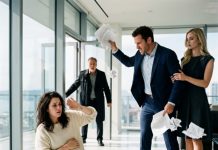 Sign the divorce papers and get out, you pathetic nobody!” Ethan screamed, violently hurling the contracts at my bruised arms while his mistress watched smugly—completely unaware that I was holding my breath, guarding my baby, and waiting for my billionaire uncle standing in the doorway to crush his empire.