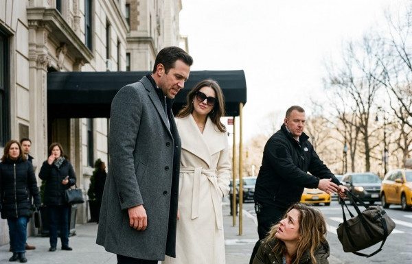: “You are nothing but trash, Aubrey, now crawl out of my sight before security drags you away!” As my billionaire husband Grant watched his guard hurl my belongings onto the freezing pavement while his smug mistress smirked, I bled on the concrete—never imagining a mysterious guardian was already mobilizing federal agents to obliterate his empire.