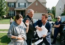 “Sign over this house right now, you sick, broken woman!” my ex-husband snarled, violently snatching my medical discharge records on the driveway, but before his mistress could cheer him on, the billionaire stranger from my hospital room stepped in to ruin them both in court.
