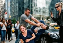 That baby isn’t even mine, you pathetic gold-digger!” my ex-husband snarled, shoving me onto the glass-shattered sidewalk while his model mistress streamed it live. But as my foster brother slammed him into the car, Adrienne had no idea the FBI was closing in on their multimillion-dollar fraud—and I would destroy them both tomorrow.